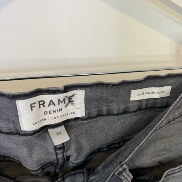 Frame Denim Le Skinny Jeanne Jeans in Greys Inn - Picture 4 of 5